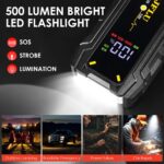 HDJFLU 3000A Auto Starthilfe Powerbank – 12V Jumper Starter für Pkw & Diesel – Bild 5