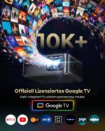 WiMiUS G2 4K Beamer mit Google TV 14.0 – 2200 ANSI Smart Projektor mit MEMC & Dolby Audio – Bild 2