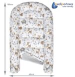 Medi Partners Babynest 100x60cm – 5-teiliges Kuschelnest aus Bio-Baumwolle für Neugeborene – Bild 2