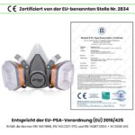 AirGearPro G-500 Atemschutzmaske A1P2 – Professioneller Atemschutz für Lackieren & Handwerk – Bild 11