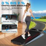VANNECT Walking Pad – Klappbares Laufband mit 9% Steigung & App-Steuerung bis 150 kg – Bild 2