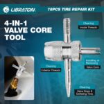 LIBRATON 78-teiliges Reifenreparaturset – Profi-Pannenhilfe für Auto, Motorrad & LKW – Bild 4