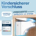 MUTKIND® 20x Magnetische Kindersicherung mit TESA-Kleber + 3 Schlüssel – Schranksicherung ohne Bohren – Bild 6
