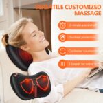 Brelley Shiatsu Massagekissen mit Wärmefunktion – Nacken- & Rückenmassage für Büro & Zuhause – Bild 3