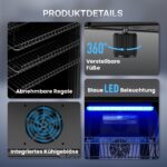 TRIUMPHKEY 90L Getränkekühlschrank mit Glastür – Kompakt & leise für bis zu 128 Dosen – Bild 8