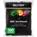 BILLY BOY 100er Mix-Sortiment – Kondome mit Farben, Aromen & Noppen für mehr Abwechslung