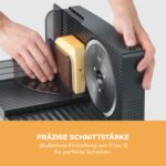 SEVERIN Allesschneider AS 9595 – Elektrische Brotschneidemaschine mit stufenloser Schnittführung – Bild 7