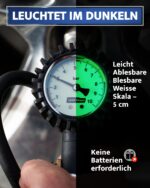 GERCHWAY Reifenfüller mit Manometer 0-10 bar – Profi-Druckluftprüfer mit 50 cm Schlauch – Bild 6