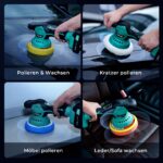 ETOOLAB Akku-Poliermaschine 21V mit 22-teiligem Set – Professionelle Autopflege & Lackaufbereitung – Bild 5