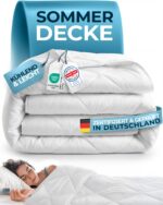 Glückstoff Sommerdecke 135x200 cm – Kühlende Bettdecke mit Öko-Tex Zertifikat