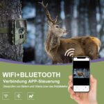 Lutranstra PR5000 4K Wildkamera – 60MP mit WLAN-App & 25m Nachtsicht IP66 – Bild 2