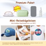 Newbealer Mini Reisebügeleisen 100-240V mit Keramiksohle – Kompaktes Trockenbügeleisen – Bild 9