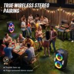 W-KING T9 PRO 270W Bluetooth Lautsprecher – 125dB Party Box mit Dual-Woofers & Karaoke – Bild 7