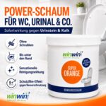 winwinCLEAN Reinigungsschaum 1kg – Kraftvoller WC- & Universalreiniger mit Orangenduft – Bild 2