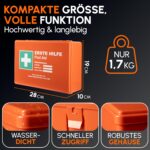 Erste-Hilfe-Kasten DIN 13157:2021 mit Wandhalterung – Verbandskasten für Betrieb & Haushalt – Bild 7