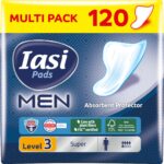 IASI Men Super Level 3 – Inkontinenzeinlagen für Männer, 120 Stück