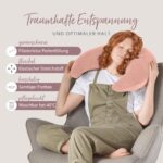 Theraline Plüschmond Stillkissen 135 cm – Ergonomisches Kopf- & Nackenkissen mit Perlenfüllung – Bild 8