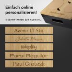 NewHabitat Couchbar Snackbox aus Bambus – Personalisierbar mit Gravur & Geschenkbox – Bild 3