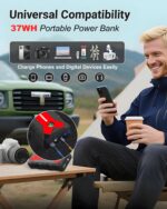 SUCFOCUS 12V Auto Starthilfe Powerbank 4000A – Tragbarer Jump Starter mit LED & Quick Charge – Bild 4