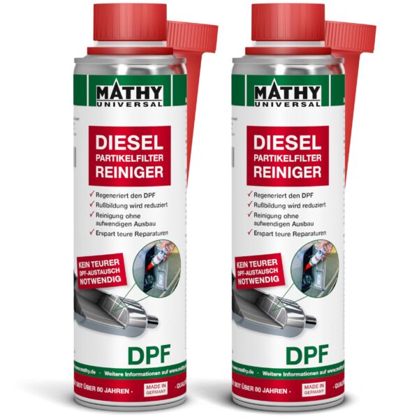 MATHY-DPF Partikelfilter Reiniger Diesel 2x300ml – Profi-Additiv für saubere Motoren