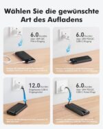 Charmast 20000mAh Powerbank mit 22,5W – 6 Geräte gleichzeitig laden – Bild 4