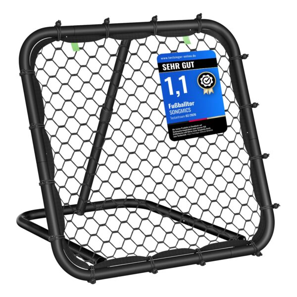 SONGMICS Fussball-Rebounder mit Stahlrahmen – Winkelverstellbar für Kinder & Training