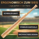 HELDENWERK Baseballschläger 31 Zoll – Holz & Aluminium mit rutschfestem Griff – Bild 7