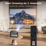 iSinbox 4K Smart Beamer mit Netflix – Autofokus & 6D Trapezkorrektur für Heimkino – Bild 2