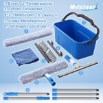 Mitclear Profi Fensterreiniger Set mit 196cm Teleskopstiel – Streifenfreie Reinigung für Fenster & Glas – Bild 4