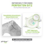 AirGearPro FFP3 Atemschutzmaske mit Ventil – CE 2797 zertifiziert für Feinstaub & Aerosole – Bild 3