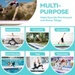 airtrack Matte mit elektrischer Luftpumpe – Aufblasbare Gymnastikmatte für Turnen & Yoga – Bild 5