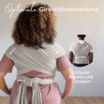 Boba Babytragetuch ab Geburt bis 15 kg – Ergonomische Babytrage aus Baumwollfrottee – Bild 7