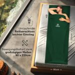 Armadic Hüttenschlafsack aus Bio-Baumwolle 370g – Ultraleicht für Backpacking & Reisen – Bild 2