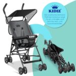 Kidiz Kinderbuggy City – Kompakter Sportwagen mit 360° Rädern & Sonnenverdeck ab 6 Monaten – Bild 7