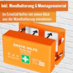 HELDENWERK® Erste-Hilfe-Koffer DIN 13157:2021 mit Wandhalterung – Verbandskasten für Betrieb & Haushalt – Bild 4