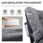 EVER ADVANCED Campingsofa 124cm für 2 Personen – 320kg belastbar mit 6cm Polsterung – Bild 5