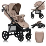 Lionelo Annet Plus Kinderwagen – Buggy ab Geburt bis 22 kg mit Liegefunktion & XXL-Verdeck