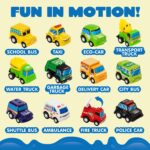 JOYIN Spielteppich 80x150 cm mit 12 Autos – Lernspielzeug für Kinder & Kleinkinder – Bild 5
