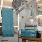 Komfortec 8er Handtücher Set – 100% Baumwolle Frottee, 4 Badetücher & 4 Handtücher – Bild 7
