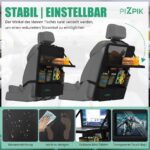 Plzpik Auto Organizer mit Klapptisch & 12 Taschen – Rücksitzschutz für Kinder (2er Set) – Bild 5