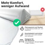 CHILDOO Aufblasbarer Rausfallschutz 200 cm – Sicherer Bettschutz für Kinder & Babys – Bild 4