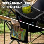 EVER ADVANCED Campingstuhl 160 kg belastbar – Faltbar mit Hochlehner für Camping & Garten – Bild 6