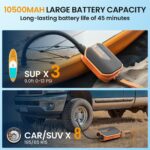 TowerTop SUP Pumpe 10500mAh – 50 PSI Elektropumpe mit Akku für SUP & Auto – Bild 5
