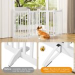 Yaheetech Absperrgitter Hund 90,5 x 201,5 cm – Faltbares Schutzgitter für Treppen & Küche – Bild 5