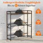 Lifewit Getränkekistenregal für 6 Kisten – Stabiles Kistenregal 340 kg Traglast – Bild 2