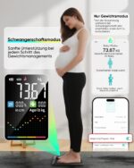 Letron Körperanalysewaage mit 8-Elektroden & Bluetooth – 58 Messwerte bis 180 kg – Bild 6