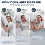 Schlummerglanz Memory Foam Nackenkissen 40x80 cm – Höhenverstellbar & Orthopädisch – Bild 4
