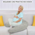 Amilian Stillkissen XXL 170 cm – Seitenschläferkissen für Schwangerschaft & Stillzeit – Bild 4