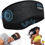 LC-dolida Schlafkopfhörer Bluetooth 5.4 – Stirnband Kopfhörer mit 14h Akku für Seitenschläfer