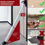 AceMining Türsicherheitsstange Weiss – Verstellbarer Einbruchschutz für Türen & Fenster – Bild 6